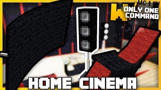 Minecraft  HOME CINEMA GEAR With Only Two Command Blocks [upl. by Rellim427]