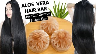 How To Make Aloe Vera Gel Hair Bar For Hair Growth Stop Hair Fall Dry Hairamp Itchy Scalp Remedy [upl. by Auahsoj946]