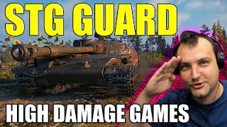 Highest Damage Games With STG Guard  World of Tanks [upl. by Aivat546]