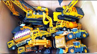 Diy tractor mini Bulldozer to making concrete road  Construction Vehicles Road Roller  665 [upl. by Matland]