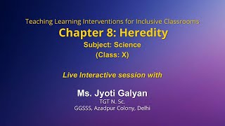 Live Interaction on PMeVIDYA  Teaching Learning Interventions for Inclusive Classrooms [upl. by Andee28]