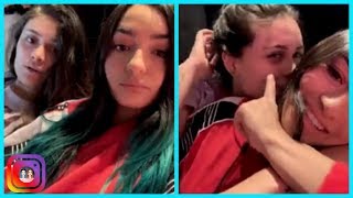 Calle y Poché Instagram Live Kiss Challenge 2 ideas planeando videos banner amp más 03022019 [upl. by Ainslie]