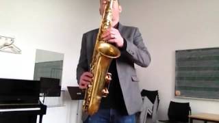 Buescher Aristocrat Big B tenor sax Body and soul [upl. by Nivahb671]