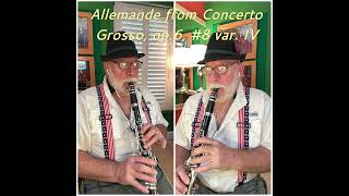 Allemande from concerto grosso opus 6 8 variation IV [upl. by Idet]