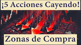 ¡5 Acciones Cayendo con Fuerza Descubre las Mejores Zonas de Compra [upl. by Alihs572]