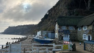 Walking along the end of Shanklin Esplanade toward Fisherman’s Cottage Isle of Wight November 2022 [upl. by Ecela]