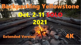 Backpacking the Yellowstone Thorofare October 2021 EXTENDED VERSION [upl. by Moe]