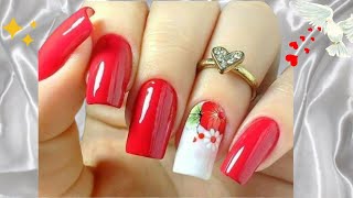 beautifful nail design 2024 belle idées modèles ongles dartValentine nail art [upl. by Wendelina]