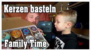 Kerzen selber gießen  Kerzengläser basteln  Family Vlog [upl. by Abra367]