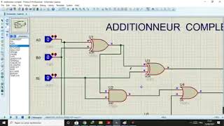 Simulation pour 12 Additionneur et un Additionneur complet [upl. by Atthia290]