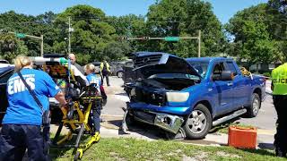 Southbound Eglin Parkway closed for accident with injuries [upl. by Kate]