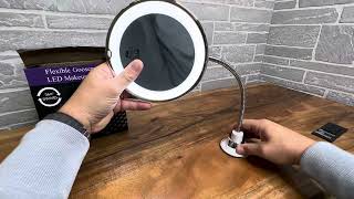 Flexible makeup mirror lights [upl. by Murton]