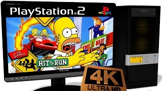 PCSX2 150 PS2 Emulator  The Simpsons Hit amp Run 2003 Ingame 4K 60FPS Test 2 [upl. by Marja]