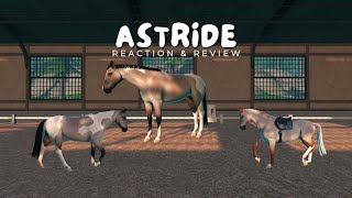 Equestrian Plays NEW Horse Game • Astride Review amp Reaction [upl. by Elleinod]