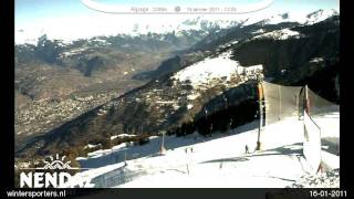 Les Quatre Vallées Nendaz webcam time lapse 20102011 [upl. by Lucius]