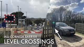 Every Barrier Level Crossing in Cornwall  Plus User Worked Crossings  Level Crossing Compilation [upl. by Vala]