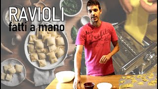 Ricetta tradizionale dei ravioli ricotta e spinaci [upl. by Krishnah]