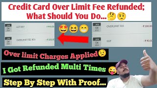 Get Refund Your Over Limit Fee On Credit Card Instantly With Proof  100 Possible  Techno Tamil [upl. by Amer]