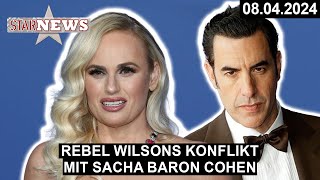 REBEL WILSONS KONFLIKT MIT SACHA BARON COHEN [upl. by Annert]