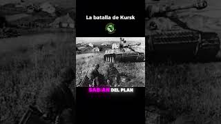 Batalla de Kursk La mayor batalla de tanques de la historia shorts guerra ww2 [upl. by Nabi]