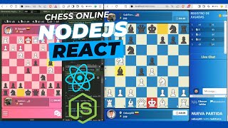 CHESS ONLINE  React  node  socketio [upl. by Carpet642]