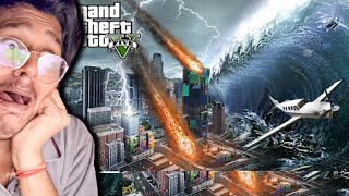 GTA 5  BIGGEST TSUNAMI IN LOS SANTOS  END OF THE WORLD 🌍 [upl. by Avalsorim]