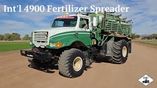 International 4900 Fertilizer Spreader Walkaround [upl. by Attiuqehs]