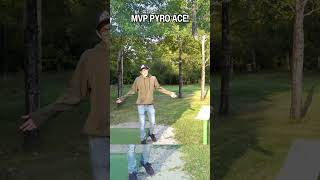 DEAD CENTER HOLE IN ONE 😵 discgolf frisbeegolf mvpdiscsports mvp ace holeinone [upl. by Dolph]