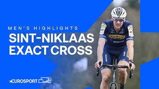 🚴‍♂️ Exact Cross SintNiklaas 2024 Mens Elite Race Highlights  Eurosport Cycling [upl. by Greenstein]