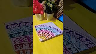 mandala art 🎨using colour pens mandala art on canvas 🎨🎨✨ [upl. by Dugas466]