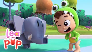 🦕Zigaloo Zigaloo  Nursery Rhymes amp Baby Songs with Lea and Pop [upl. by Hnoj]