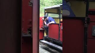 Hunslet 040 diesel leaving the workshop at the Threlkeld quarry mining museum train [upl. by Hedwiga]