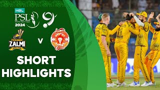 Short Highlights  Peshawar Zalmi vs Islamabad United  Match 33  HBL PSL 9  M1Z2U [upl. by Drews]