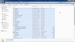 How to Delete Temp Files in Windows 7 [upl. by Nazler]