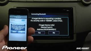 How To  AVICX850BT  Bluetooth Pair Your Phone [upl. by Revell]