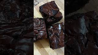 Chocolate loaded fudgy brownies 😋brownies cake instagram sweets song music [upl. by Aicek]