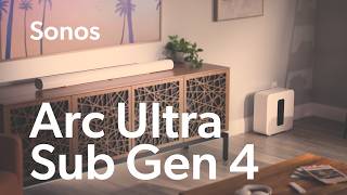 Sonos Arc Ultra and Sonos Sub Gen 4  Crutchfield [upl. by Seraphine5]