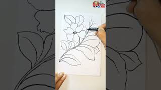 flowers artalongkarera drawing art artera easydrawing artandcraft ranggidrawing [upl. by Anelagna]