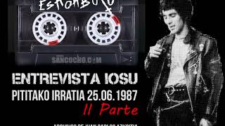 Entrevista a Iosu Eskorbuto 1987 II Parte [upl. by Aynam]