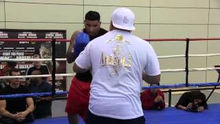 Chris Arreola Work out for media May 6 2014 [upl. by Zitah]