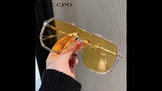 Oversized Sunglasses Women 2023 New Unique One Piece Fashion Sunglasses  Rs 1700 [upl. by Pincas]