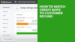 How to match credit note to customer refund [upl. by Donoghue]