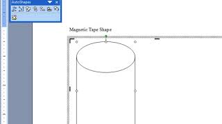 How to Draw Magnetic Disk Shape in MS Word [upl. by Nostaw]