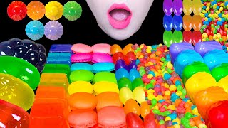 ASMR RAINBOW DESSERT MUKBANG 무지개 디저트 먹방 [upl. by Aehta]