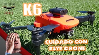 K6 el DRONES que nunca debes comprar 🚁 muy económico pero NADA RECOMENDABLE 🚁 no compres este drone [upl. by Anyad195]