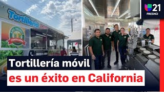 Emprendedores latinos llevan las tortillas mexicanas a California con ayuda de un carrito de comida [upl. by Lemmor78]