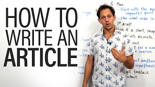 How to write an article [upl. by Uziel]