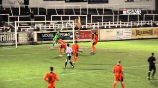 ACTION  David Pratts point blank header denied by reaction save v Gosport Borough 1316 [upl. by Stace]