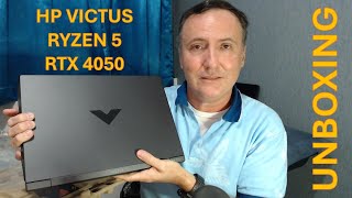 Unboxing Laptop HP Victus R5 156 AMD Ryzen 5 8645H 8GB RAM Nvidia Geforce RTX 4050 512GB SSD [upl. by Yhtimit529]