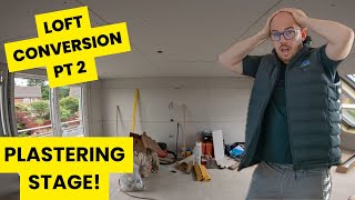 Dormer Loft Conversion Tour PT2  Plastering [upl. by Nan]